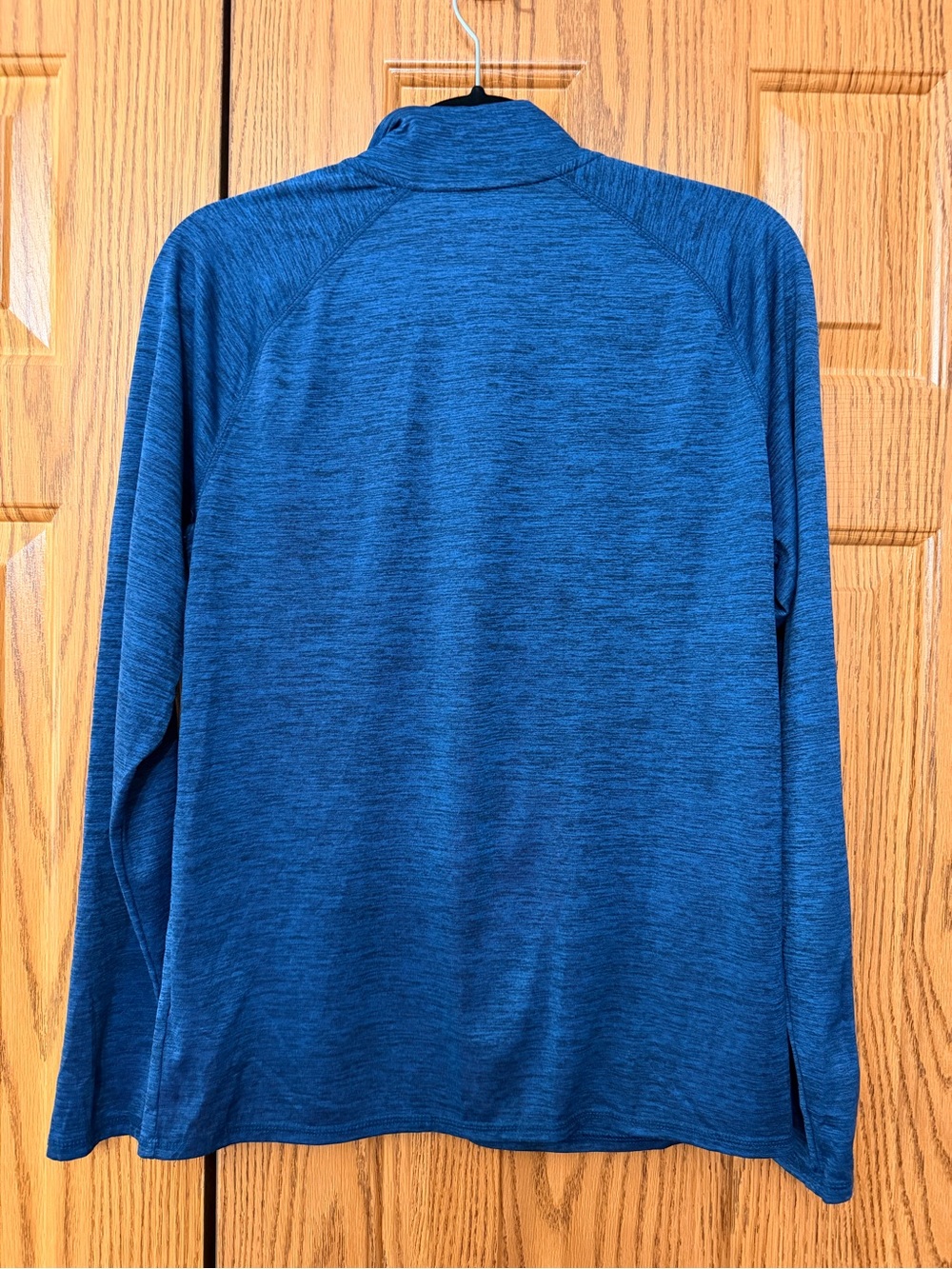 Old Navy Men's Blue Heather Quarter-Zip Performance Jacket - Picture 3 of 3